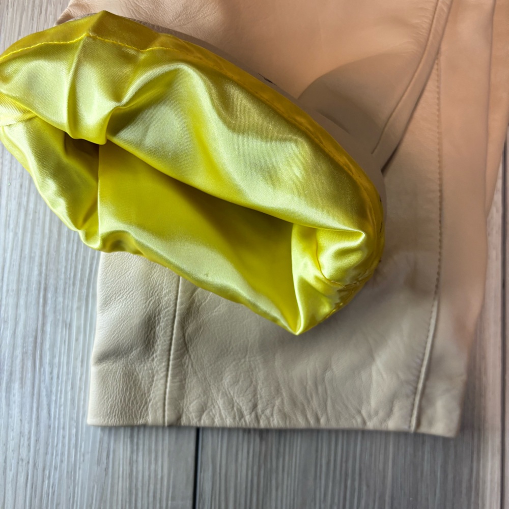 Andrew Marc New YORK vintage leather satin lined pants
